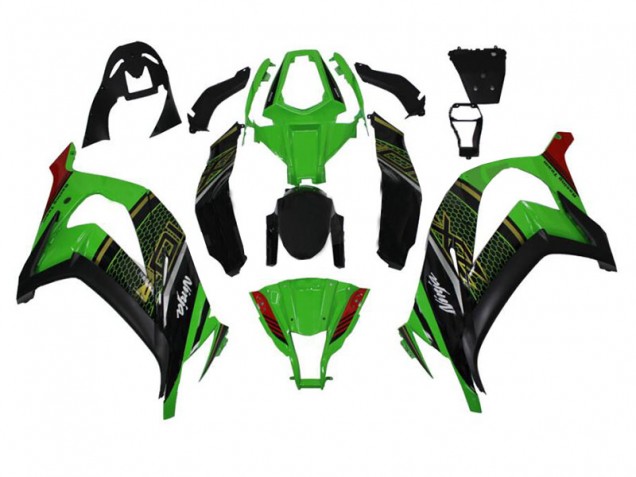 Carénages Moto ZX10R 2011-2015 - Vert Noir Carénages Moto ZX10R 2011-2015 - Vert Noir
