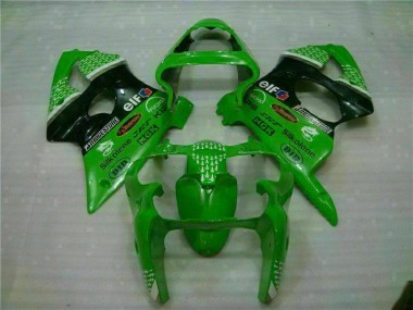 Carénages Moto ZX6R 2000-2002 - Vert Noir