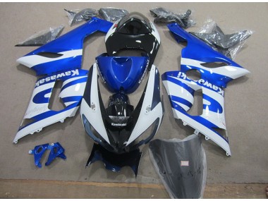 Carénages Moto ZX6R 2005-2006 - Bleu Blanc