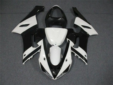 Carénages Moto ZX6R 2005-2006 - Noir Blanc