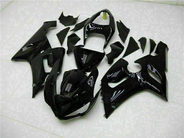 Carénages Moto ZX6R 2005-2006 - Noir Brillant Carénages Moto ZX6R 2005-2006 - Noir Brillant