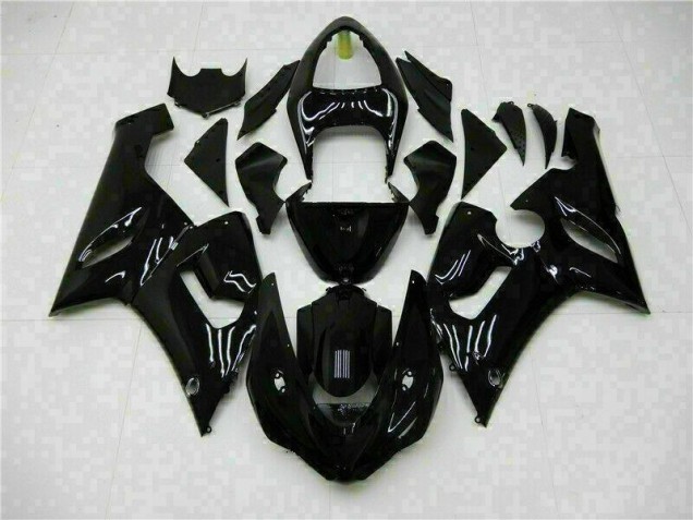 Carénages Moto ZX6R 2005-2006 - Noir Brillant Carénages Moto ZX6R 2005-2006 - Noir Brillant
