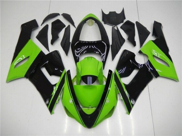 Carénages Moto ZX6R 2005-2006 - Vert Noir Carénages Moto ZX6R 2005-2006 - Vert Noir