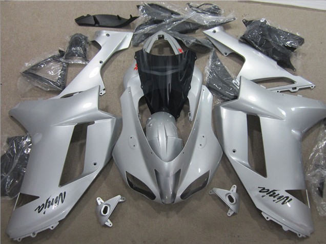 Carénages Moto ZX6R 2007-2008 - Argent Carénages Moto ZX6R 2007-2008 - Argent