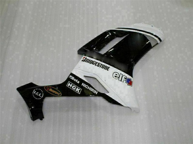 Carénages Moto ZX6R 2007-2008 - Noir Blanc Carénages Moto ZX6R 2007-2008 - Noir Blanc