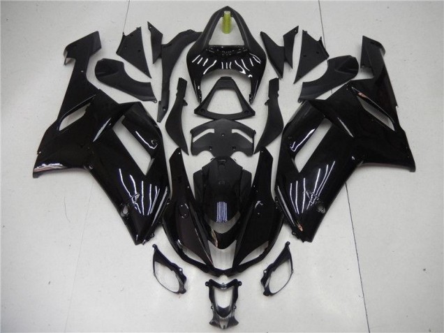 Carénages Moto ZX6R 2007-2008 - Noir Brillant