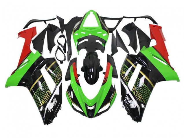 Carénages Moto ZX6R 2007-2008 - Vert Noir Carénages Moto ZX6R 2007-2008 - Vert Noir