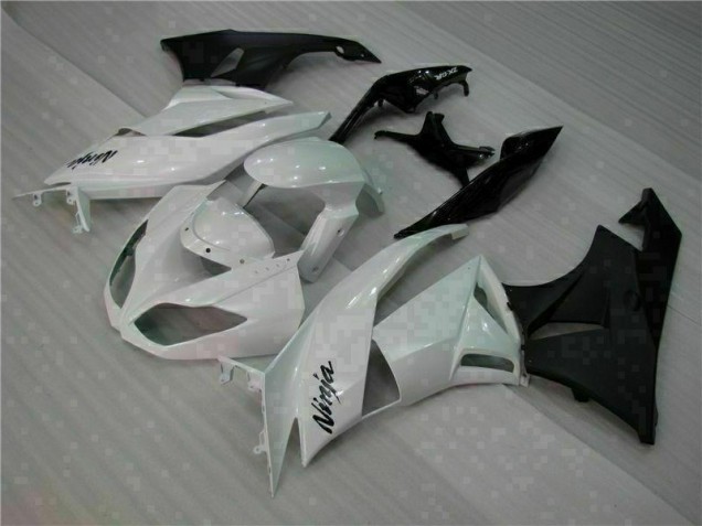 Carénages Moto ZX6R 2009-2012 - Blanc Noir Carénages Moto ZX6R 2009-2012 - Blanc Noir