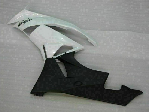 Carénages Moto ZX6R 2009-2012 - Blanc Noir Carénages Moto ZX6R 2009-2012 - Blanc Noir