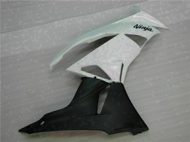 Carénages Moto ZX6R 2009-2012 - Blanc Noir Carénages Moto ZX6R 2009-2012 - Blanc Noir