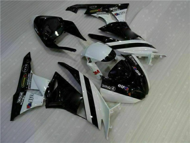 Carénages Moto ZX6R 2009-2012 - Noir Blanc 3M Touch4 Carénages Moto ZX6R 2009-2012 - Noir Blanc 3M Touch4
