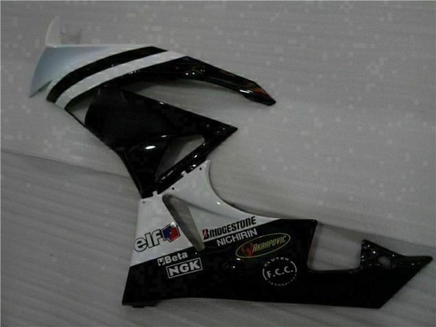 Carénages Moto ZX6R 2009-2012 - Noir Blanc 3M Touch4 Carénages Moto ZX6R 2009-2012 - Noir Blanc 3M Touch4