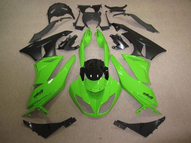 Carénages Moto ZX6R 2009-2012 - Noir Vert
