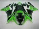Carénages Moto ZX6R 2009-2012 - Vert Noir Carénages Moto ZX6R 2009-2012 - Vert Noir