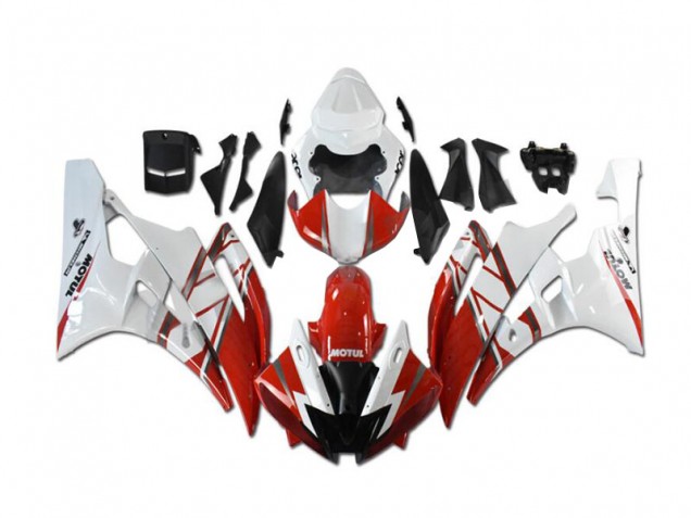 Carénages Moto de Rechange R6 2006-2007 - Rouge Blanc Carénages Moto de Rechange R6 2006-2007 - Rouge Blanc