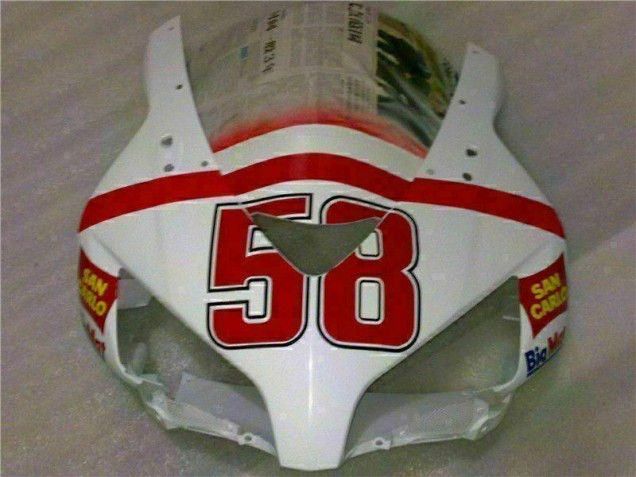 Carrosserie Moto CBR 1000 RR 2004-2005 - Blanc Rouge Carrosserie Moto CBR 1000 RR 2004-2005 - Blanc Rouge