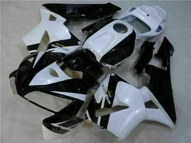 Carrosserie Moto CBR 600 RR 2005-2006 - Blanc Noir Carrosserie Moto CBR 600 RR 2005-2006 - Blanc Noir