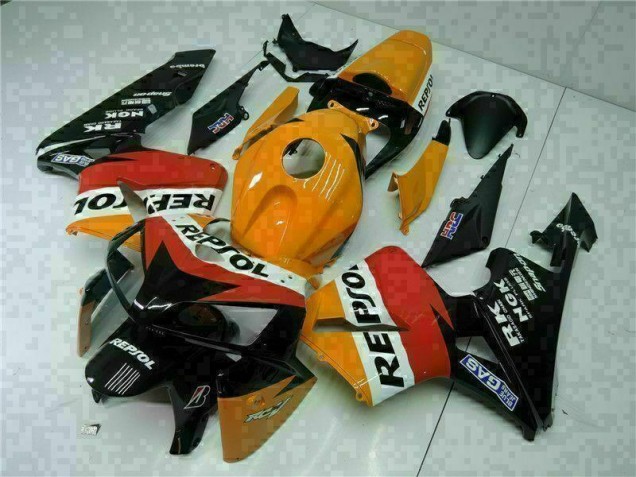 Carrosserie Moto CBR 600 RR 2005-2006 - Orange Noir Repsol Carrosserie Moto CBR 600 RR 2005-2006 - Orange Noir Repsol
