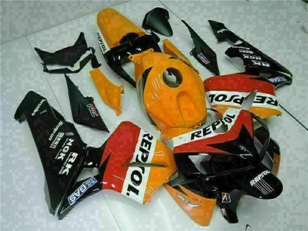 Carrosserie Moto CBR 600 RR 2005-2006 - Orange Noir Repsol Carrosserie Moto CBR 600 RR 2005-2006 - Orange Noir Repsol