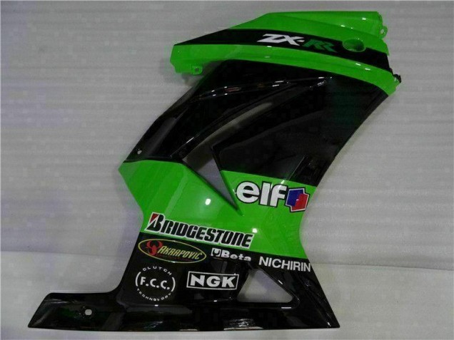 Carrosserie Moto EX250 2008-2012 - Noir Vert Carrosserie Moto EX250 2008-2012 - Noir Vert