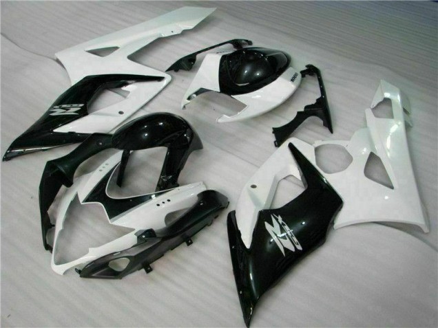 Carrosserie Moto GSXR 1000 K5 2005-2006 - Blanc Noir Carrosserie Moto GSXR 1000 K5 2005-2006 - Blanc Noir