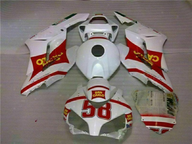 Carrosserie Moto CBR 1000 RR 2004-2005 - Blanc Rouge Carrosserie Moto CBR 1000 RR 2004-2005 - Blanc Rouge