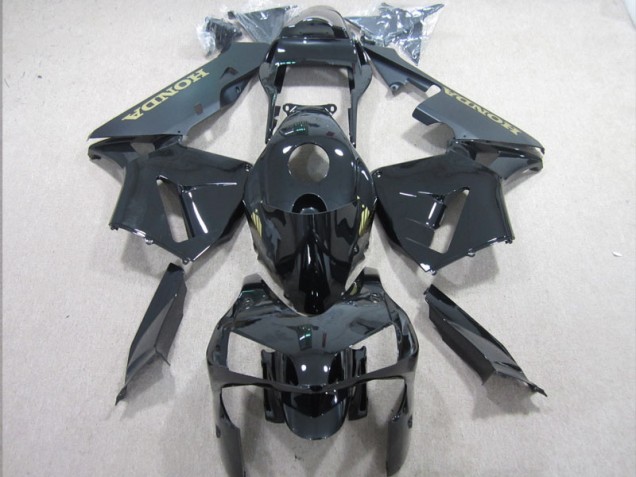 Carrosserie Moto CBR 600 RR 2003-2004 - Noir Or Décalque Carrosserie Moto CBR 600 RR 2003-2004 - Noir Or Décalque