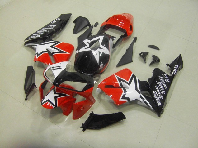 Carrosserie Moto CBR 600 RR 2003-2004 - Noir Rouge Carrosserie Moto CBR 600 RR 2003-2004 - Noir Rouge
