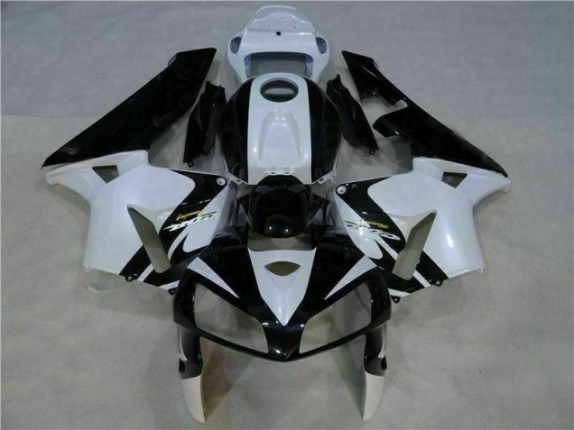 Carrosserie Moto CBR 600 RR 2005-2006 - Blanc Noir Carrosserie Moto CBR 600 RR 2005-2006 - Blanc Noir