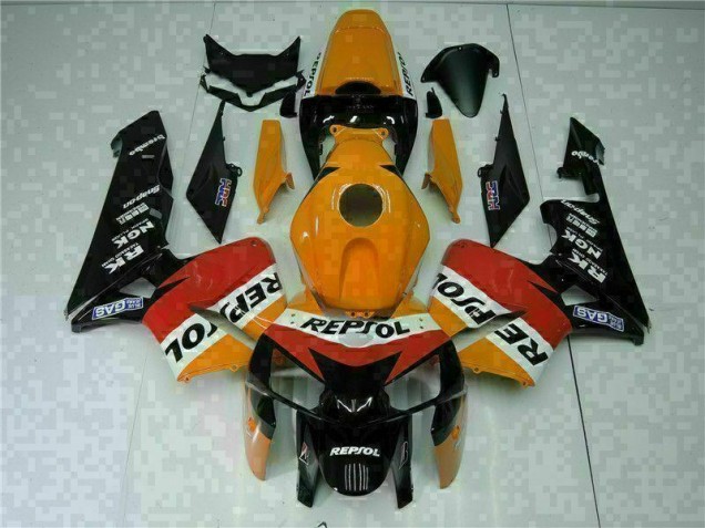 Carrosserie Moto CBR 600 RR 2005-2006 - Orange Noir Repsol Carrosserie Moto CBR 600 RR 2005-2006 - Orange Noir Repsol