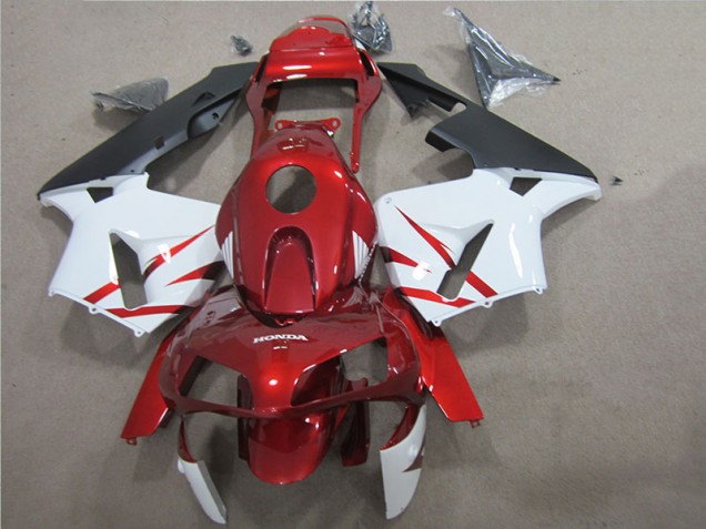 Carrosserie Moto CBR 600 RR 2005-2006 - Rouge Blanc Carrosserie Moto CBR 600 RR 2005-2006 - Rouge Blanc
