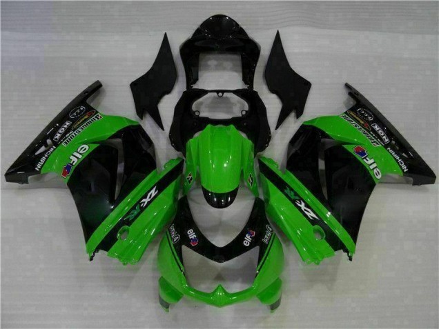 Carrosserie Moto EX250 2008-2012 - Noir Vert Carrosserie Moto EX250 2008-2012 - Noir Vert