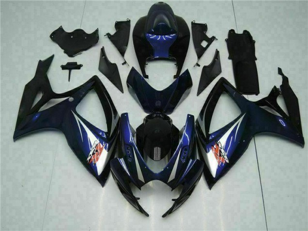 Carrosserie Moto GSXR 600 / 750 K6 2006-2007 - Noir Bleu Carrosserie Moto GSXR 600 / 750 K6 2006-2007 - Noir Bleu