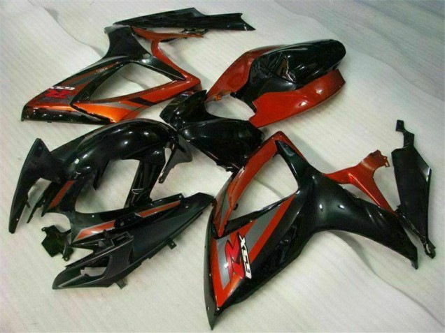 Carrosserie Moto GSXR 600 / 750 K6 2006-2007 - Noir Rouge Carrosserie Moto GSXR 600 / 750 K6 2006-2007 - Noir Rouge