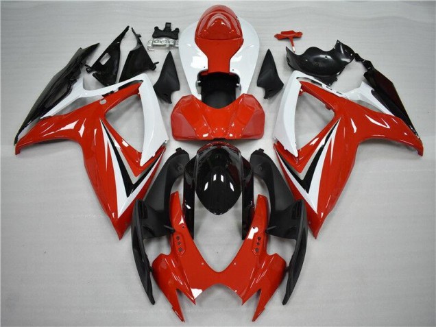 Carrosserie Moto GSXR 600 / 750 K6 2006-2007 - Rouge Noir Carrosserie Moto GSXR 600 / 750 K6 2006-2007 - Rouge Noir