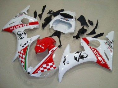 Carrosserie Moto R6 2003-2005 - Rouge Blanc