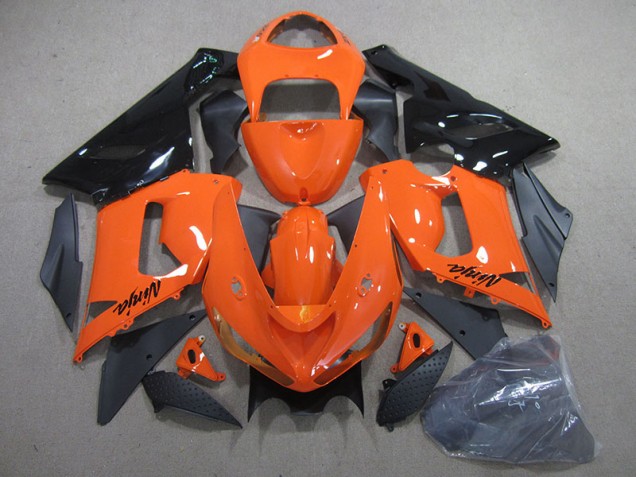 Carrosserie Moto ZX6R 2005-2006 - Orange Noir Ninja Carrosserie Moto ZX6R 2005-2006 - Orange Noir Ninja