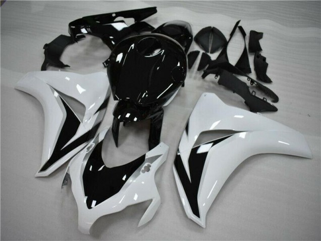 Kit Carénages Motos CBR 1000 RR 2008-2011 - Blanc Noir Kit Carénages Motos CBR 1000 RR 2008-2011 - Blanc Noir
