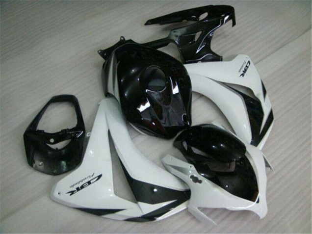 Kit Carénages Motos CBR 1000 RR 2008-2011 - Blanc Noir Kit Carénages Motos CBR 1000 RR 2008-2011 - Blanc Noir