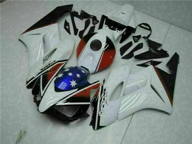 Kit Carénages Motos Complet CBR 1000 RR 2004-2005 - Blanc Noir Kit Carénages Motos Complet CBR 1000 RR 2004-2005 - Blanc Noir