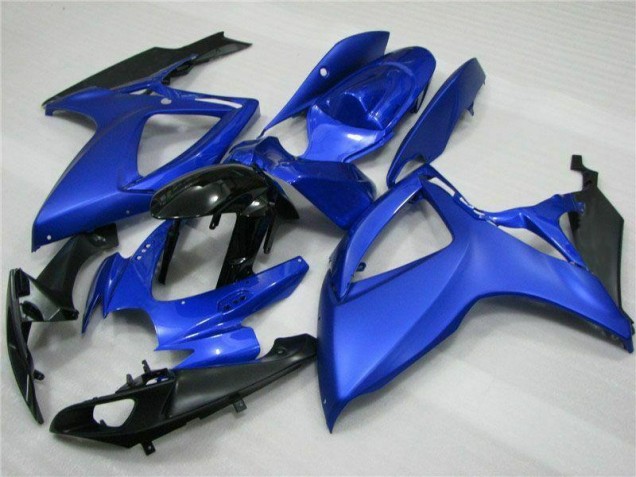 Kit Carénages Motos Complet GSXR 600 / 750 K6 2006-2007 - Bleu Noir Kit Carénages Motos Complet GSXR 600 / 750 K6 2006-2007 - Bleu Noir
