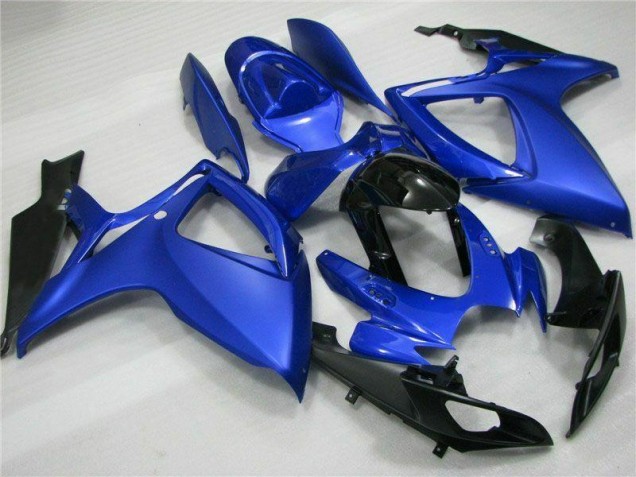 Kit Carénages Motos Complet GSXR 600 / 750 K6 2006-2007 - Bleu Noir Kit Carénages Motos Complet GSXR 600 / 750 K6 2006-2007 - Bleu Noir