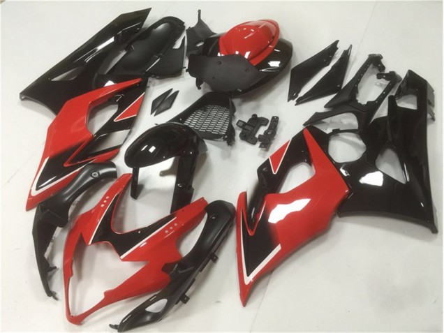 Kit Carénages Motos GSXR 1000 K5 2005-2006 - Rouge Noir Kit Carénages Motos GSXR 1000 K5 2005-2006 - Rouge Noir