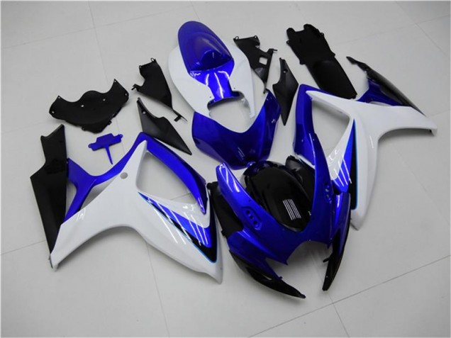 Kit Carénages Motos GSXR 600 / 750 K6 2006-2007 - Bleu Blanc Kit Carénages Motos GSXR 600 / 750 K6 2006-2007 - Bleu Blanc