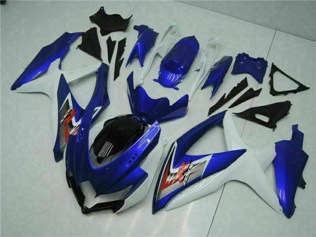 Kit Carénages Motos GSXR 600 / 750 K8 2008-2010 - Bleu Blanc Kit Carénages Motos GSXR 600 / 750 K8 2008-2010 - Bleu Blanc