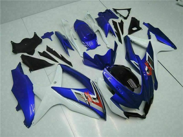 Kit Carénages Motos GSXR 600 / 750 K8 2008-2010 - Bleu Blanc Kit Carénages Motos GSXR 600 / 750 K8 2008-2010 - Bleu Blanc