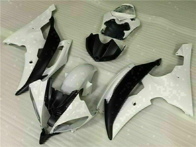 Kit Carénages Motos & Plastique R6 2008-2016 - Blanc Noir Kit Carénages Motos & Plastique R6 2008-2016 - Blanc Noir