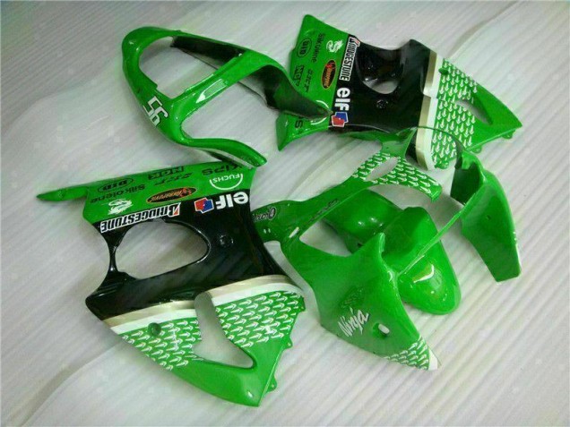 Kit Carénages Motos & Plastique ZX6R 2000-2002 - Vert Noir