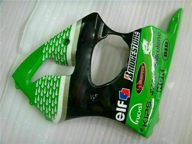 Kit Carénages Motos & Plastique ZX6R 2000-2002 - Vert Noir