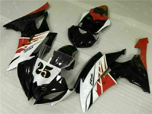 Kit Carénages Motos R6 2008-2016 - Blanc Noir Kit Carénages Motos R6 2008-2016 - Blanc Noir